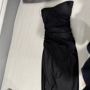 Windsor Black Satin Dress